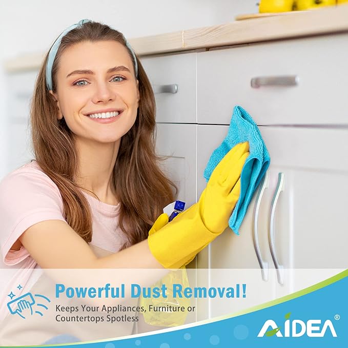 AIDEA Microfiber Cleaning Cloth-50PK, Soft Microfiber Towels