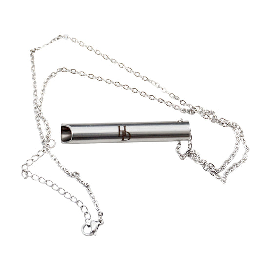 Hampton Distribution Anxiety Breathe Easy Necklace, Breathing Necklace for Stress & Anxiety Relief, Stainless Steel Anxiety Necklace, Breathe Free