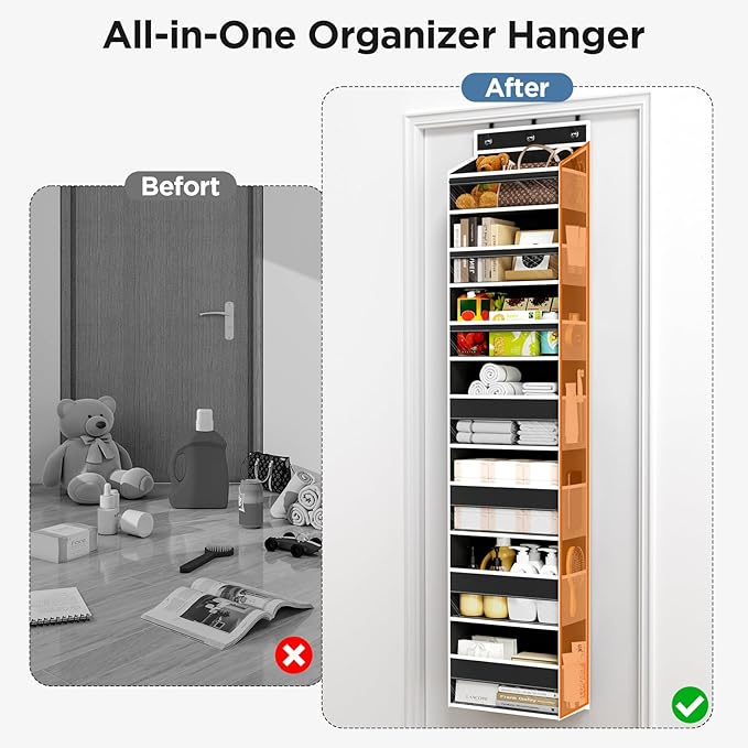 Over The Door Organizer, 7 Tier Door Hanging Organizers