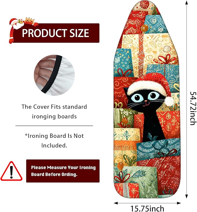 Nuxovilar Ironing Board Covers Black Cat