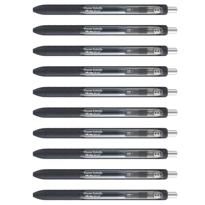 Paper Mate InkJoy Black Gel Pens Medium Point (0.7 mm) Comfort Grip 10 Count Fast Dry Ink Ideal for Smooth Writing