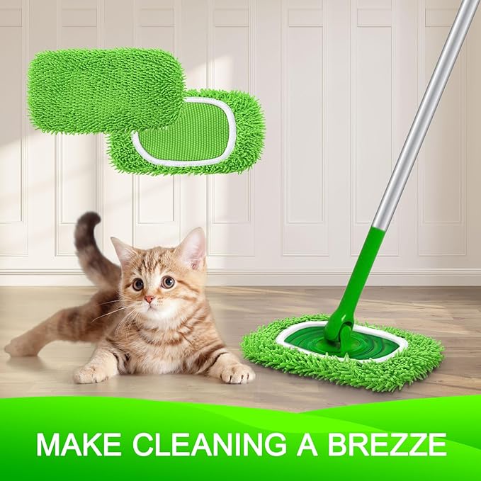 Reusable Microfiber Mop Pads Compatible