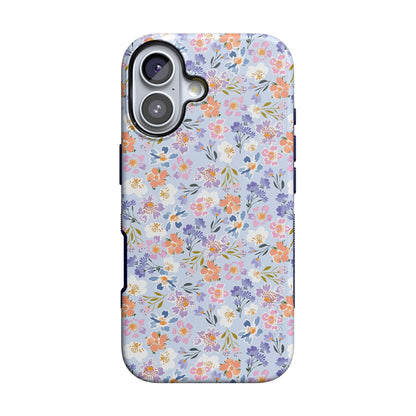 Casely iPhone 17 Case | Blue Stripes | Sunday Best | Compatible with MagSafe | Bold Protective Design