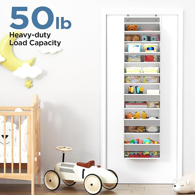 Over The Door Organizer, 6 Shelf Door Hanging Organizers