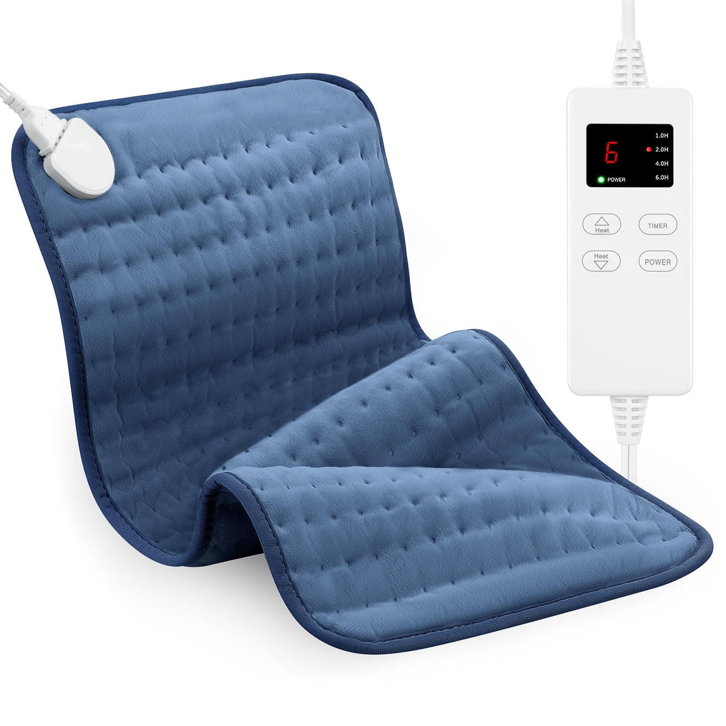Heating Pad for Back, Large Heating Pads for Body Muscle Pain Cramps Relief, 6 Heat Settings Machine Washable Electric Heating Pad, Birthday Christmas Gifts for Women Mom