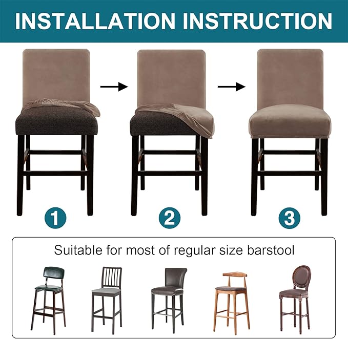 Turquoize Bar Stool Covers 2 Pack Bar Stool Covers