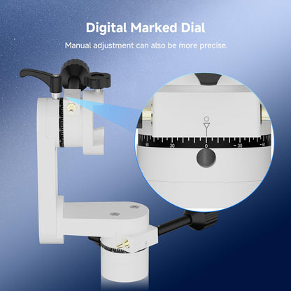 SVBONY SV225 Mini Alt-Azimuth Mount, Adjustable Telescope Alt-Azimuth Mount, Load-Bearing 5kg, No Empty Travel, CNC Hollow Structure, Lightweight Portable Altazimuth for Astronomy Beginners