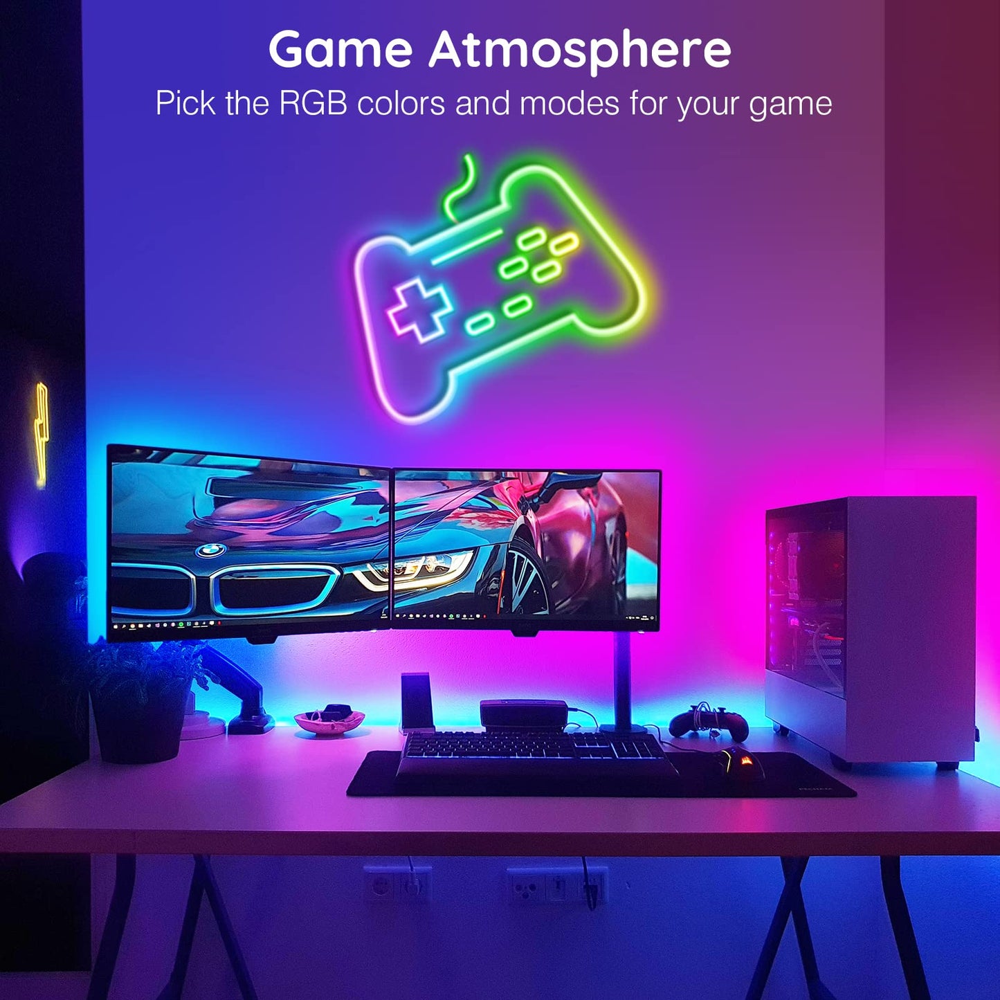 AILBTON 20Ft Neon Rope Lights,Flexible Led Rope Lights Control with App/Remote,Multiple Modes Music Sync Gaming RGB Led Neon Lights for Bedroom Outdoor