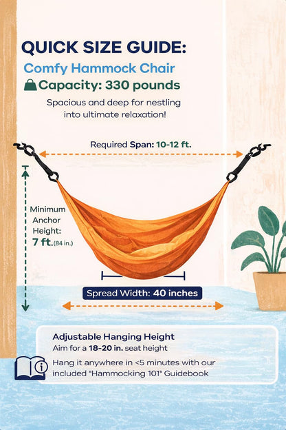 Handwoven Hanging Chair by Yellow Leaf Hammocks - Fits 1 Person, 330lb Max - Kick Back for Full-Body Recline - Weathersafe, Ultra Soft, Hang Anywhere - Color: Neon - Blue - Turquoise