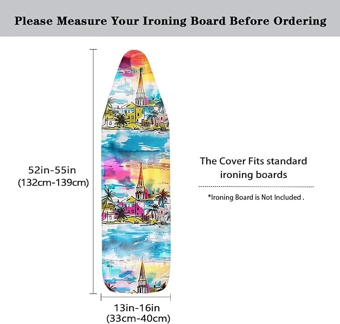 City Scenery Ironing Board Cover