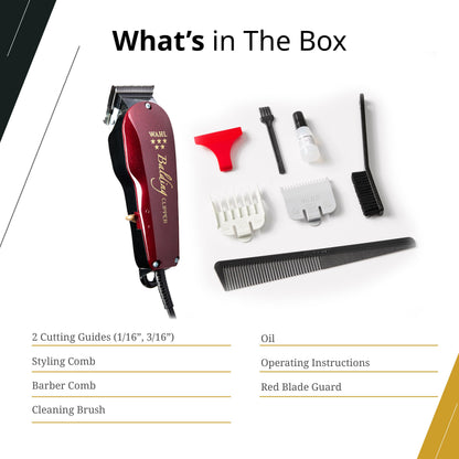 Wahl 5 Star Balding Clipper, Clippers for Barbers, Professional Hair Clippers, Pro Haircutting Kit, Corded, Powerful Motor, Zero Overlap Blades, Bald Cuts, Barbers Supplies