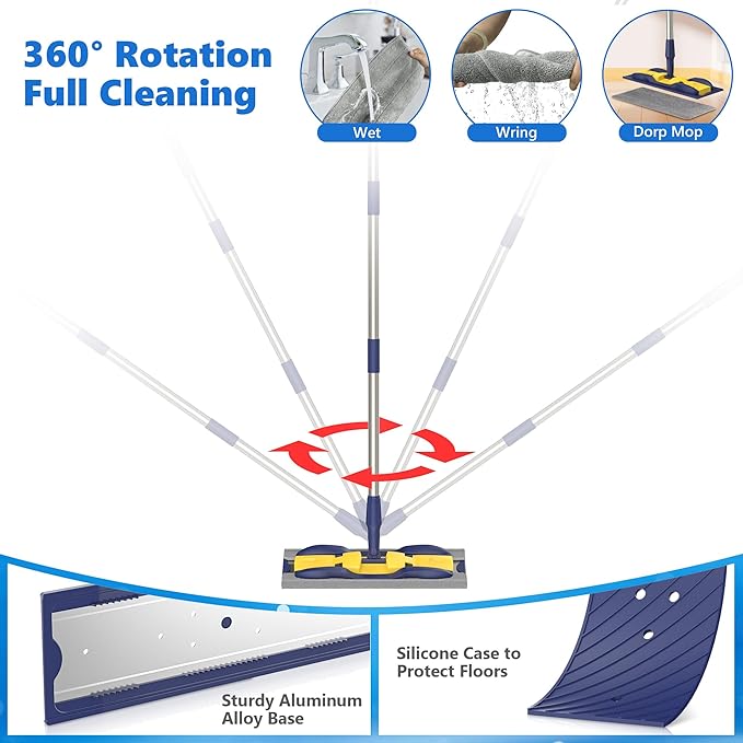 Microfiber Mops for Hardwood Floor Cleaning: MEXERRIS Flat Floor Mop