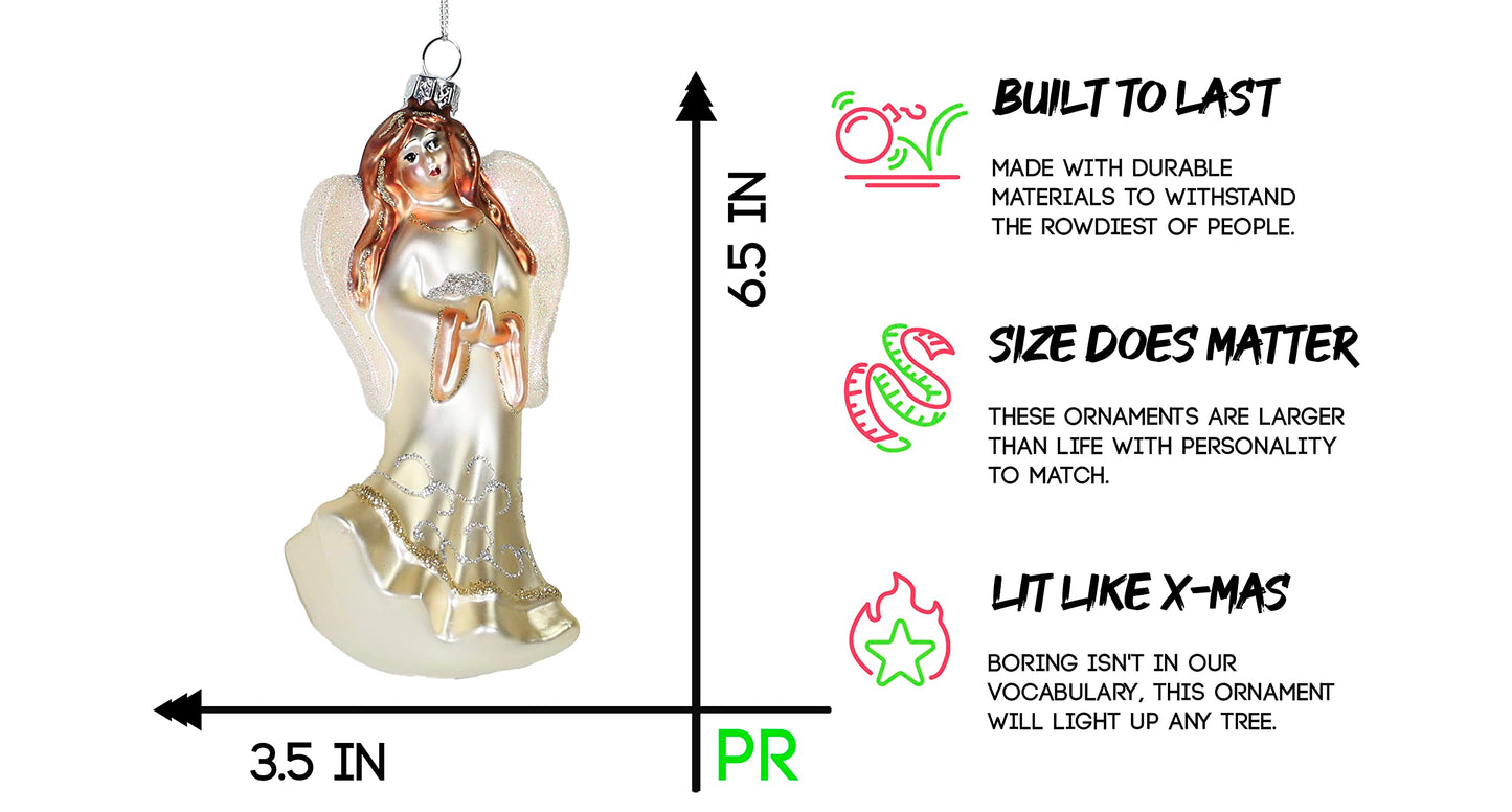 Party Rock | Graceful Angel Glass Ornament | X-Mas Collection