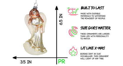 Party Rock | Graceful Angel Glass Ornament | X-Mas Collection