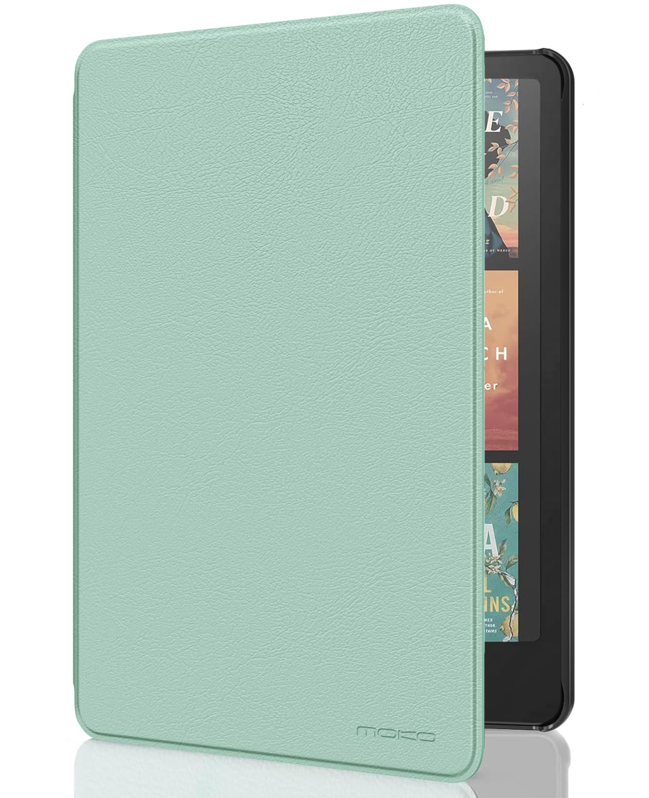 MoKo Case for All-new 7" Kindle Paperwhite (12th Generation-2024) and Kindle Colorsoft Signature Edition 2024, Lightweight Shell Cover with Auto Wake/Sleep for Kin dle Paperwhite 2024, Agave Green