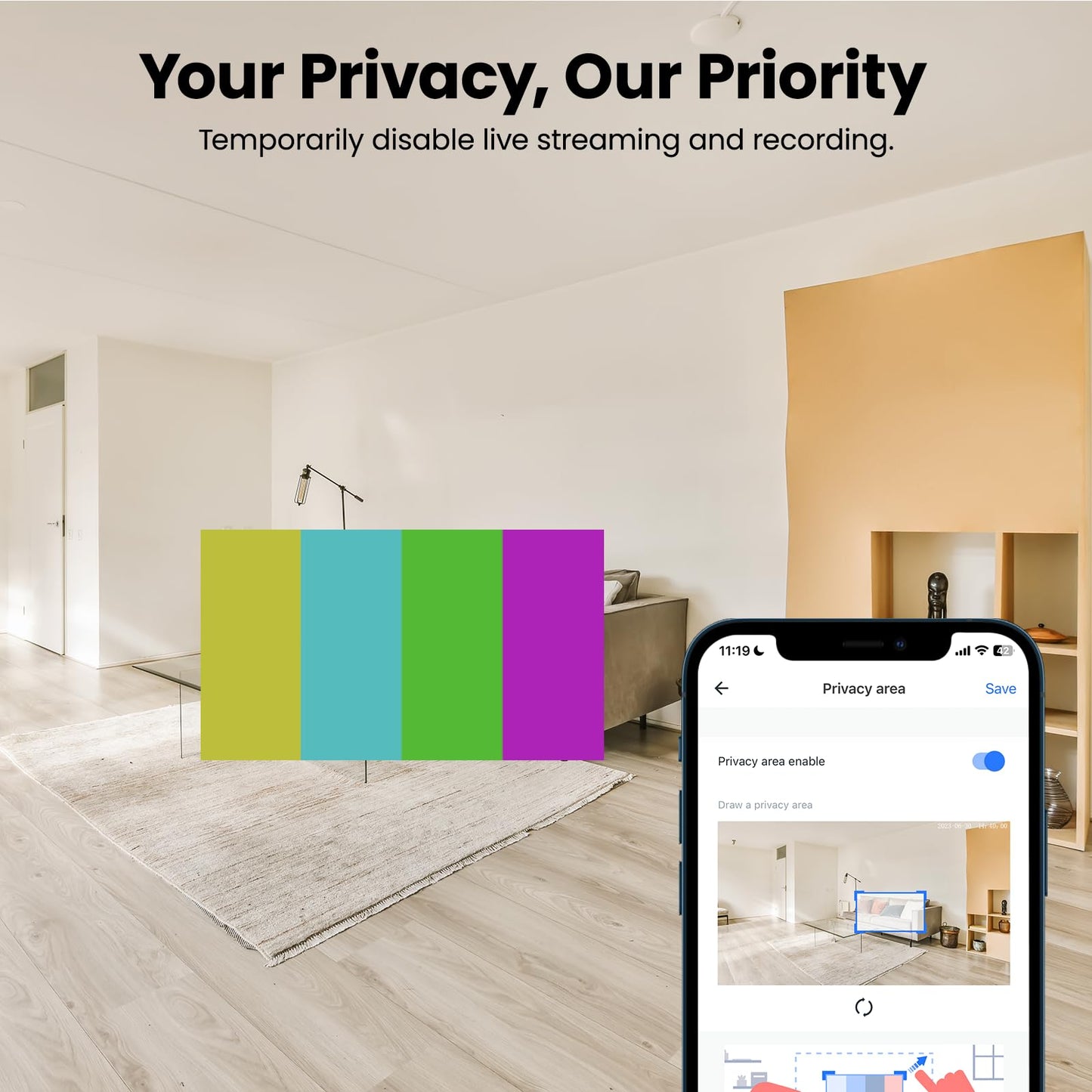 GALAYOU Indoor Security Camera 2K, 360 Degree 2.4G WiFi Home Security for Baby/Pet/Elder/Nanny with Night Vision, 24/7 SD Card Storage, Works with Alexa and Google Assistant G2-2Pack