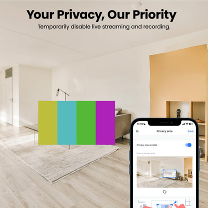 GALAYOU Indoor Security Camera 2K, 360 Degree 2.4G WiFi Home Security for Baby/Pet/Elder/Nanny with Night Vision, 24/7 SD Card Storage, Works with Alexa and Google Assistant G2-2Pack