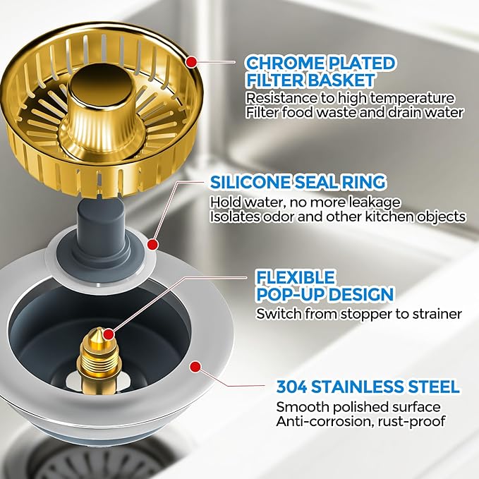 zaa Kitchen Sink Drain Strainer