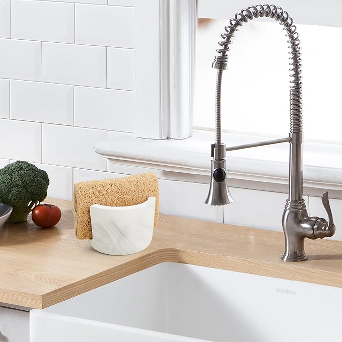 Diatomite Sponge Holder for Kitchen Sink Counter, Quick Drying, Fast Water