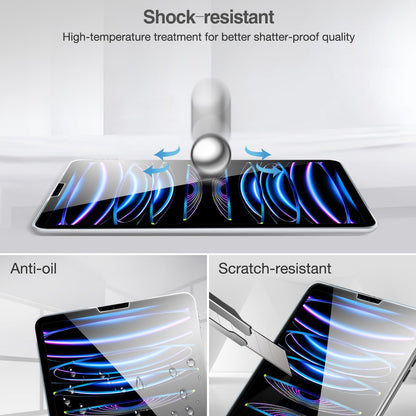 ProCase 2 Pack Screen Protector for iPad 9th 8th 7th Generation 10.2 Inch (2021/2020/2019), Tempered Glass Film for A2602 A2603 A2270 A2197 -Clear