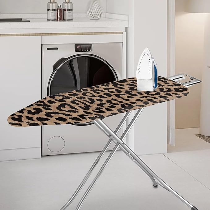 Brown Leopard Print Ironing Board Cover and Pad Soft Cover