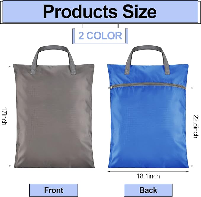 2 Pcs Travel Laundry Bags Waterproof