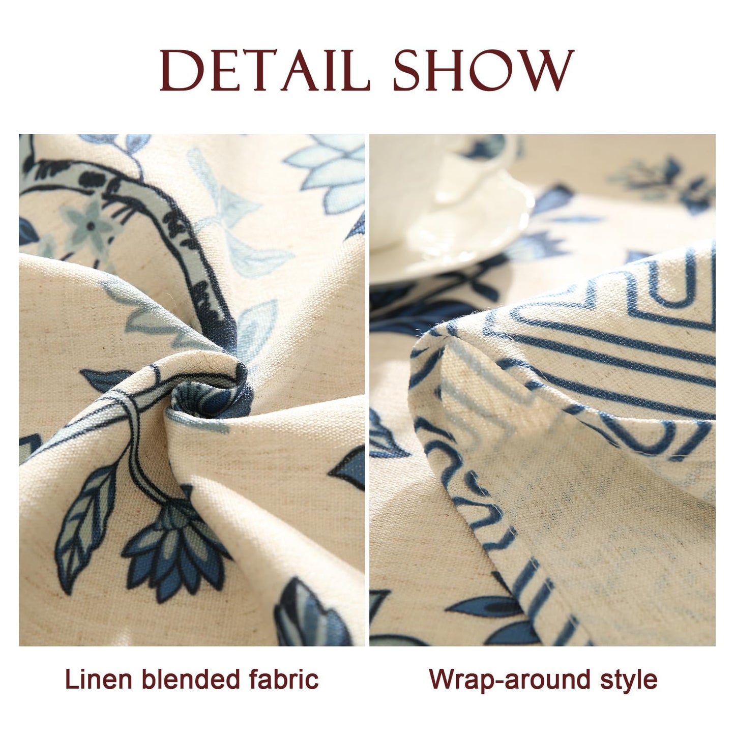 bilin gaier Designer Linen Tablecloth Rectangular,79"x55"-Suqing A
