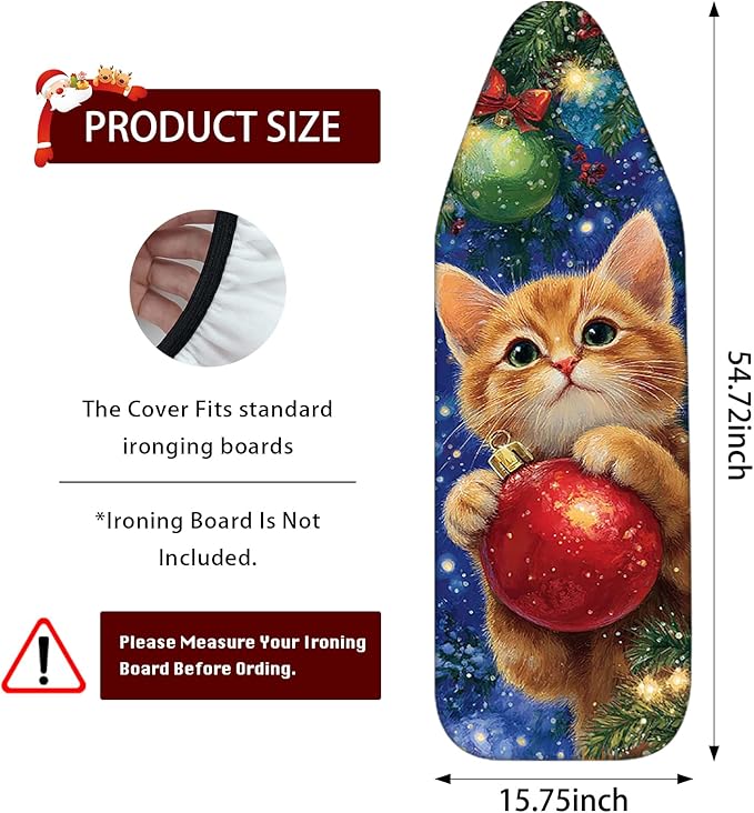 Nuxovilar Ironing Board Covers Winter Kitten