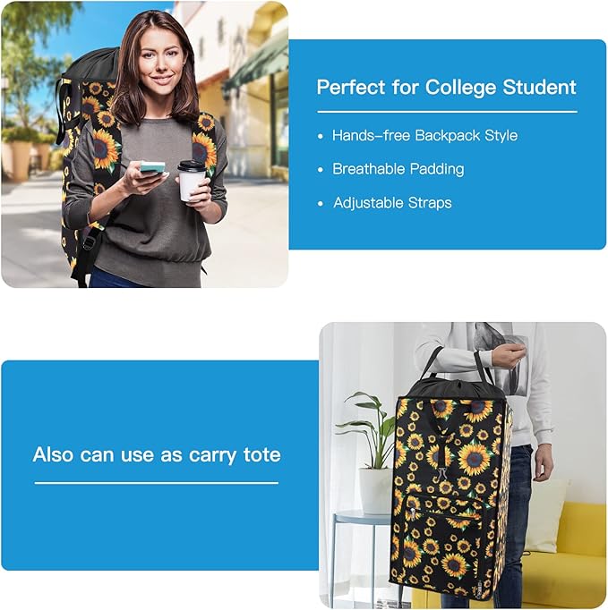 Bukere Laundry Hamper, Extra Large 2 in 1 Laundry Backpack Bag