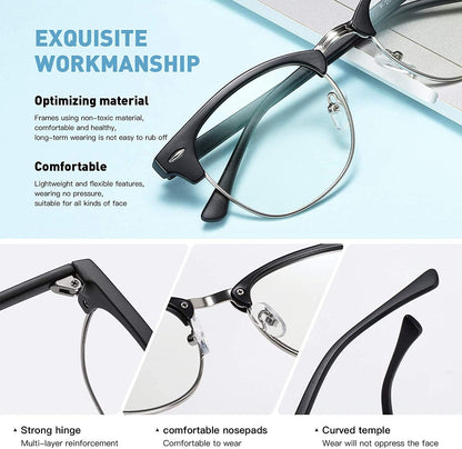 Perfectmiaoxuan Blue Light Blocking Glasses,Computer/Gaming/Screen Glasses for Women or Men，Anti Blue Light & UV