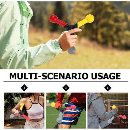Toddmomy Reaction Training Stick - 3-Handle Speed and Reflex Trainer for Hand-Eye Coordination - Soft PU Agility Tool for Baseball, Football, Basketball and Soccer Drills - Improving Cognitive Focus