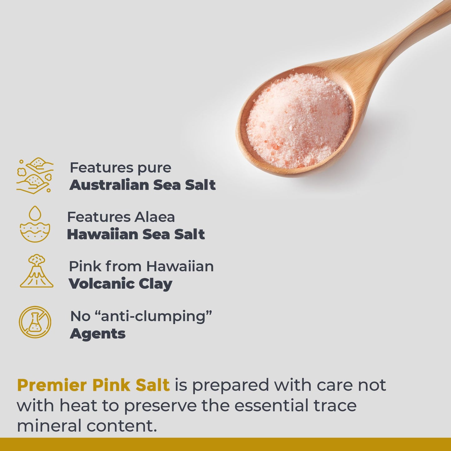 Premier Research Labs Pink Salt - Our Pink Sea Salt is a Hawaiian Red Alaea Sea Salt and Australian Salt Blend for Cooking, Baking with Minerals and Rich Taste - 12 oz