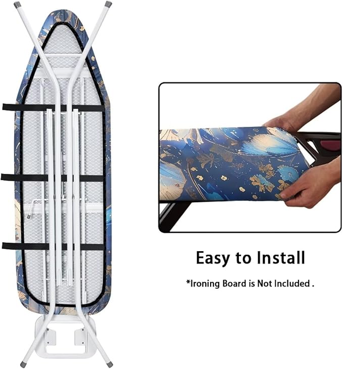 Blue Butterfly Homes Replacement Ironing Board Cover, Aesthetic Fly Butterflies
