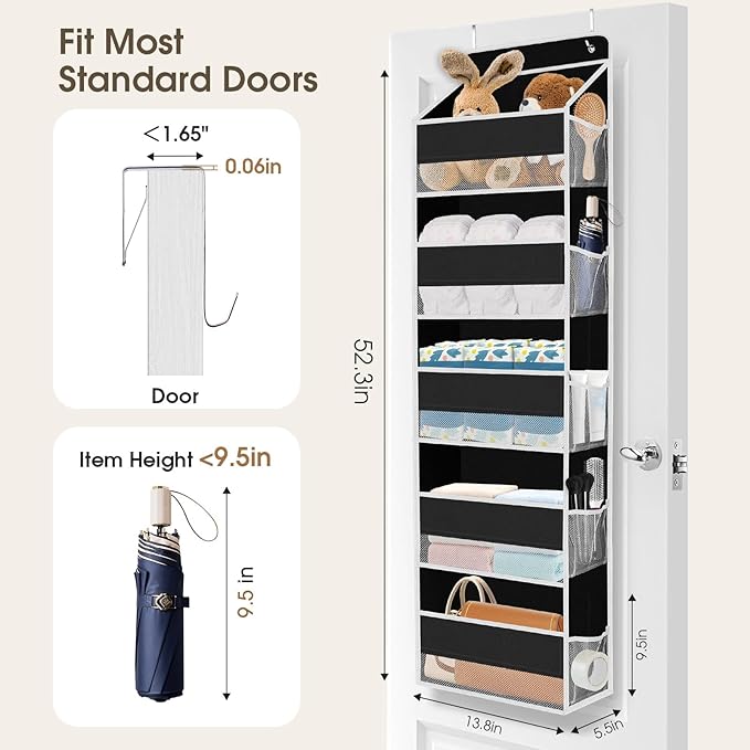 1 Pack Over The Door Organizer, Hanging Storage Organizer