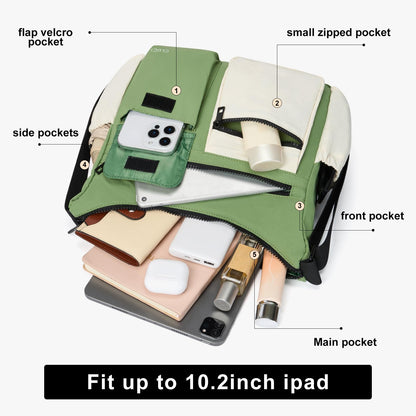 CLUCI Travel Purses for Women, Waterproof Nylon Crossbody Bags for Woman Trendy, Anti Theft Shoulder Handbags for Ladies