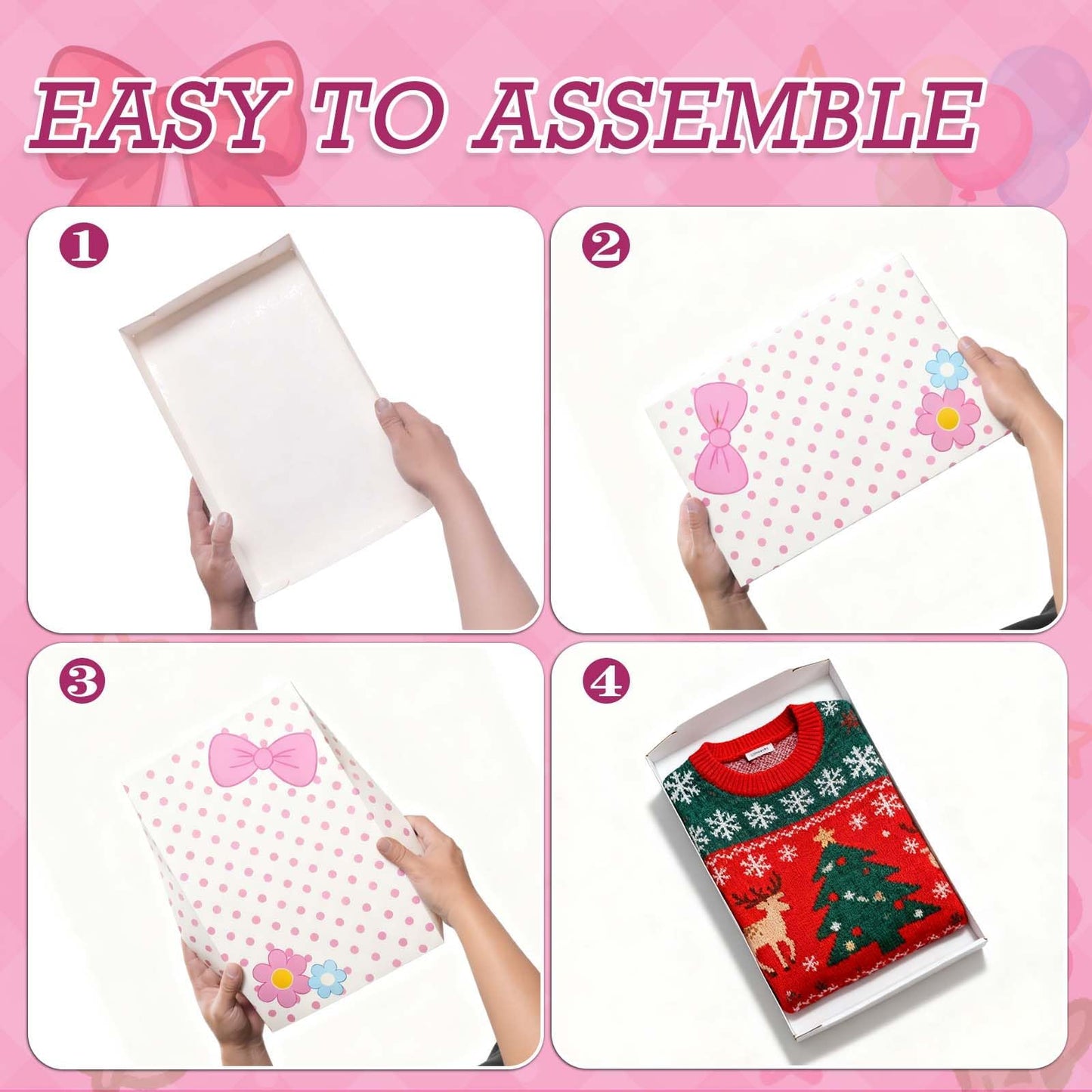 Cayivran 12Pcs Gift Boxes With Lids, 2 Designs Blue Spider Red Spider Shirt Box,14.5 * 9.5 * 2Inch Medium Clothes Gift Boxes,Apply To Valentine's Day Wedding Christmas Birthday Thanksgiving