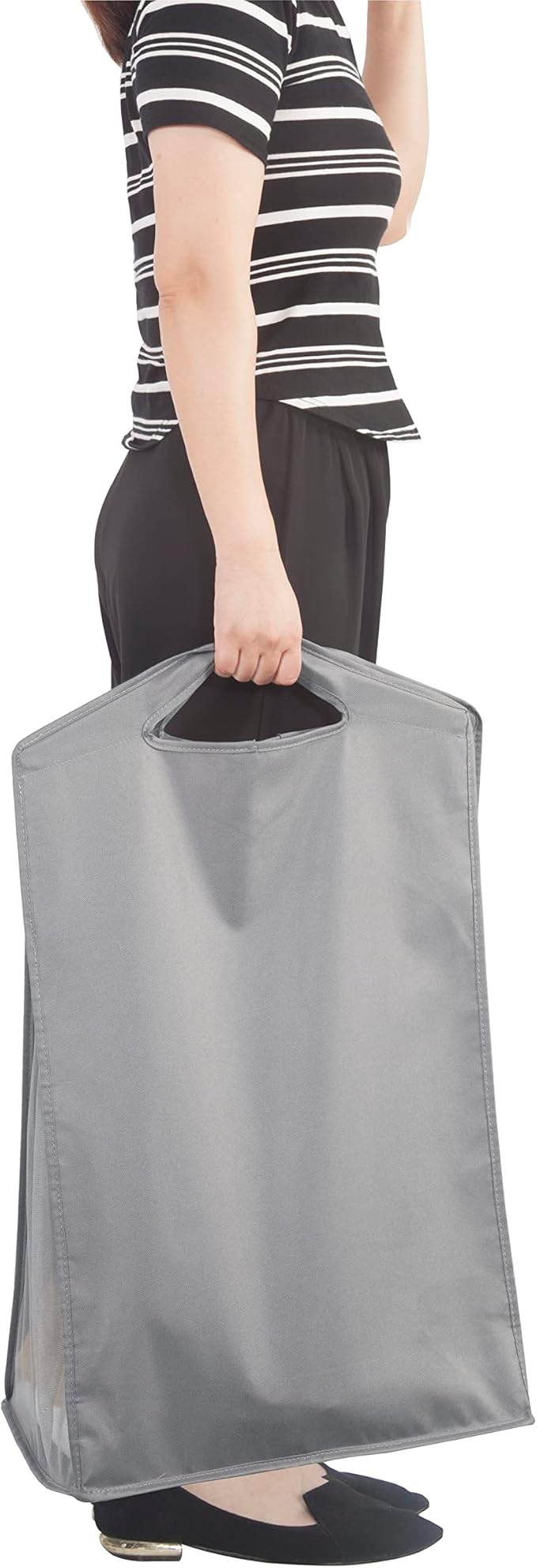 STORAGE MANIAC 2-Pack Hanging Laundry Hamper, Front See-Through Mesh Bag