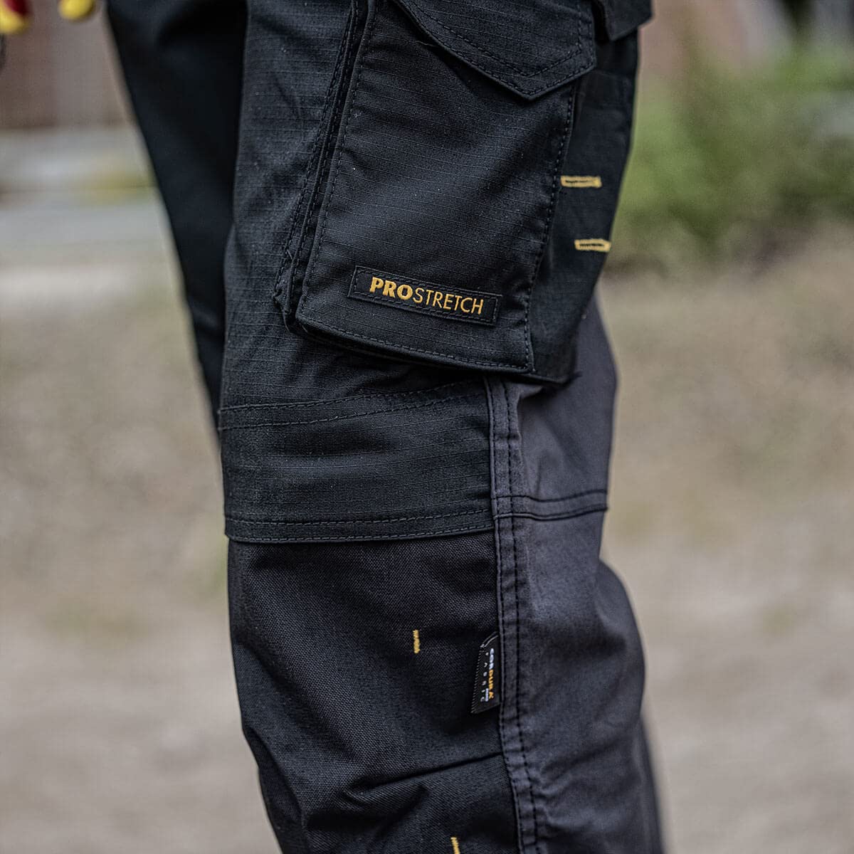 DEWALT Memphis Stretch Trouser 34W 31L Black/Grey