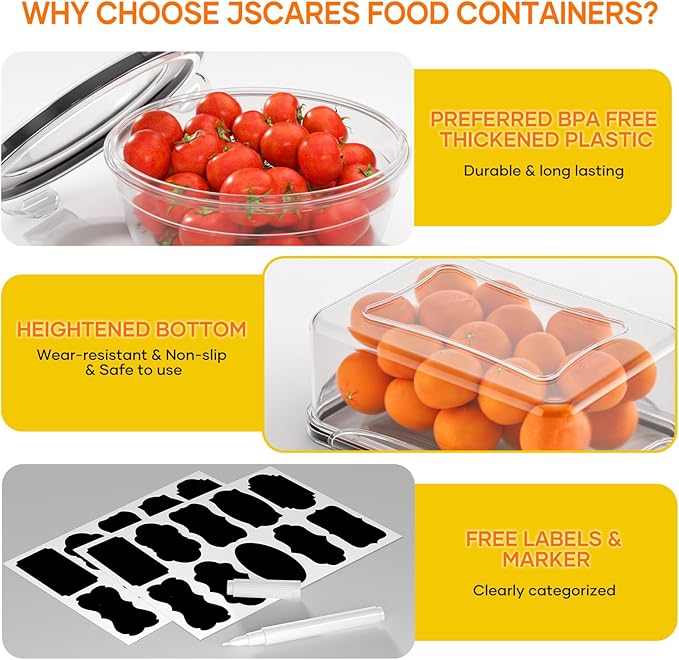 52 PCS Food Storage Containers