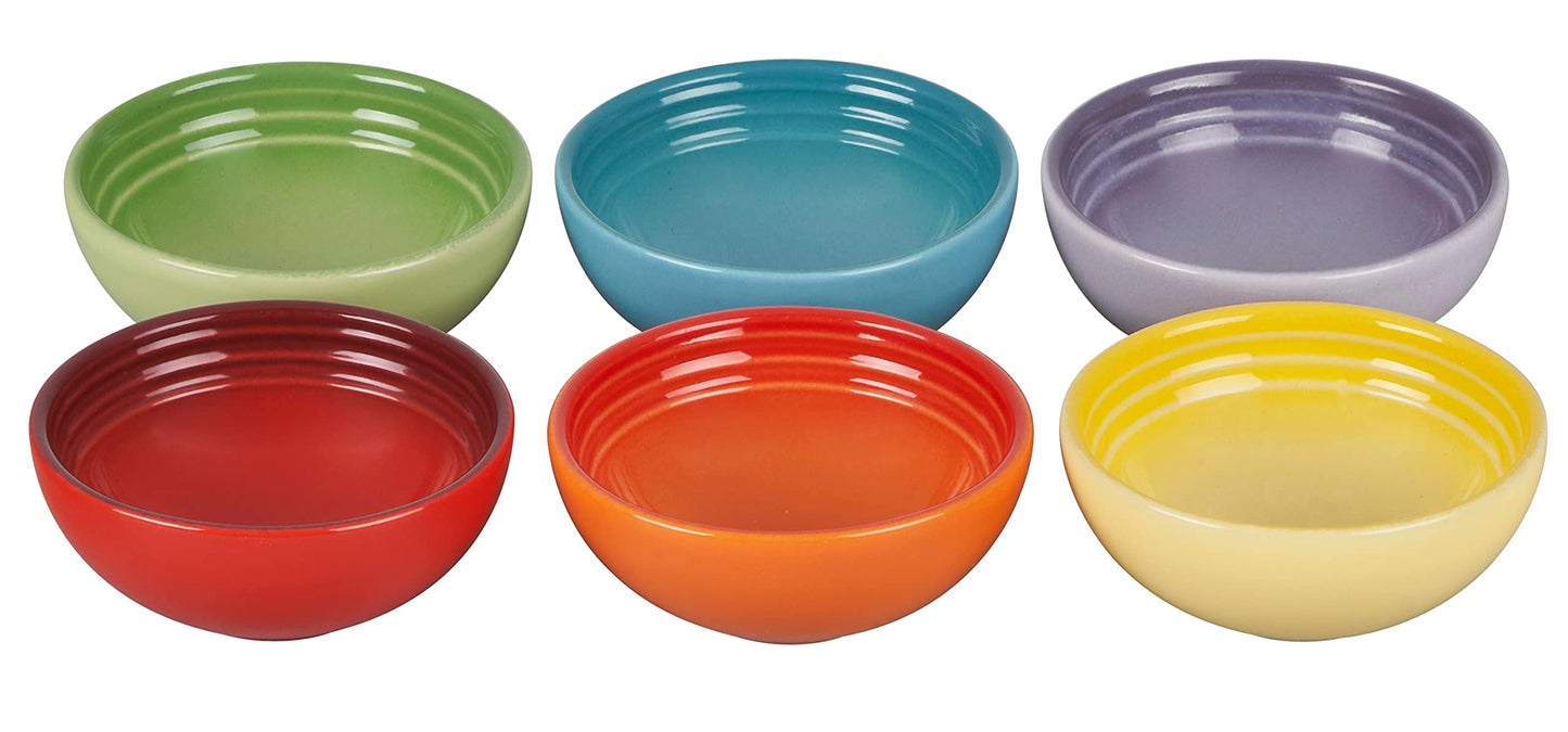 Le Creuset Set Of 6 Vancouver Pinch Bowls 2 Oz Multi