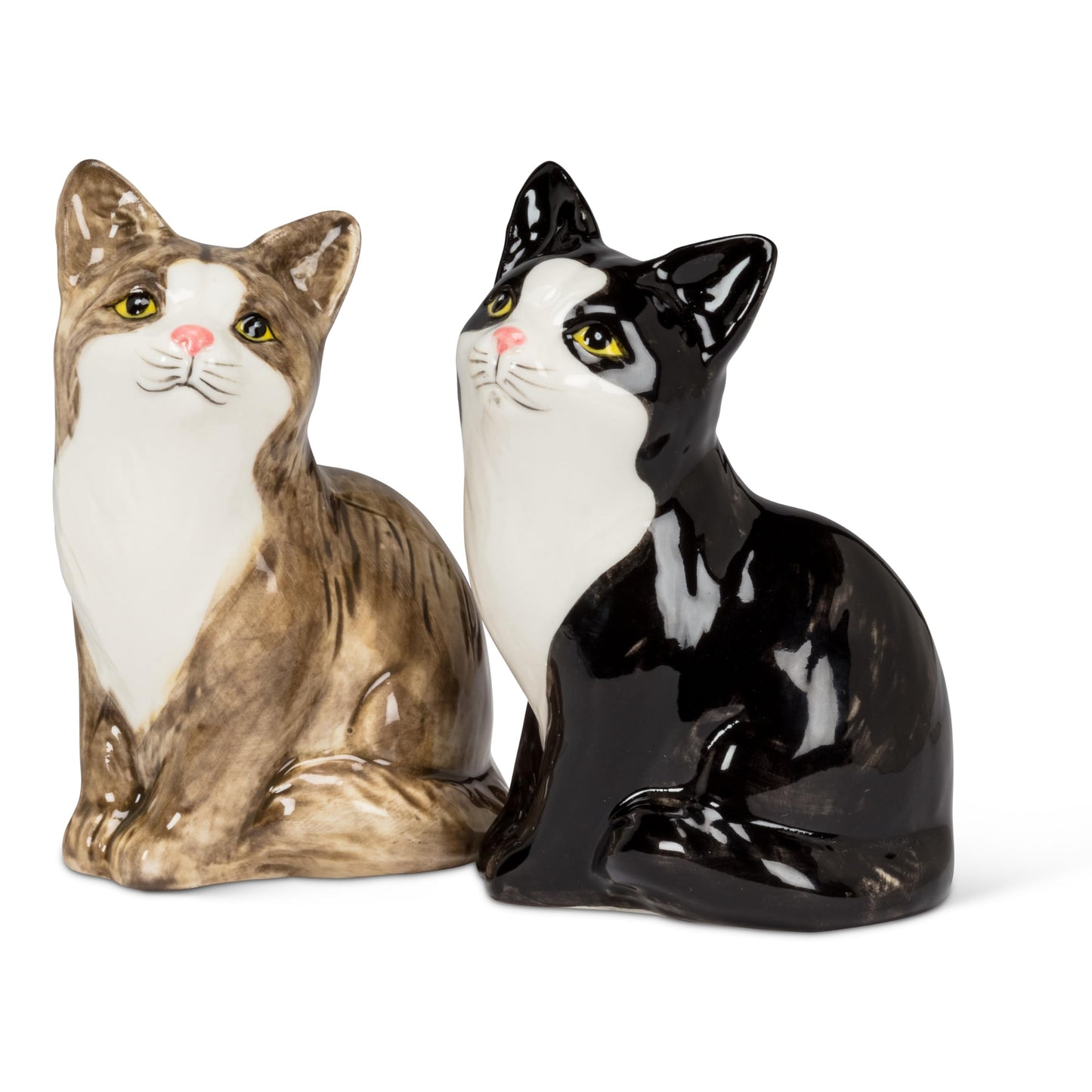 Abbott Collection Sitting Cat Pair Salt & Pepper Shaker Set