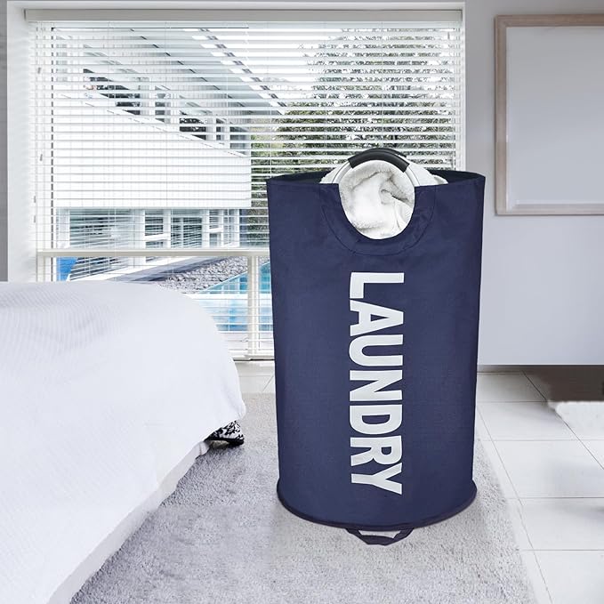 125L X-Large Laundry Basket, Freestanding Tall Clothes Hamper, Collapsible