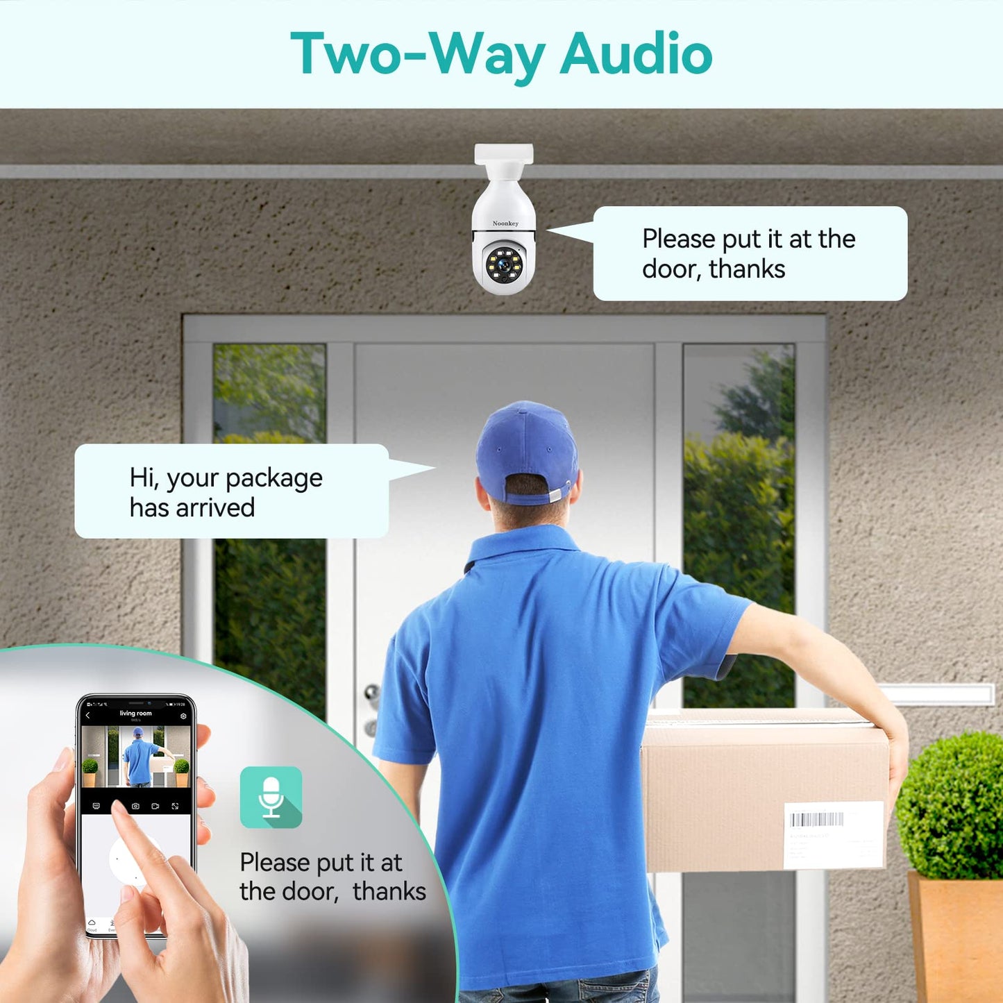 2K/3MP Light Bulb Security Camera, 5G& 2.4GHz WiFi Alexa E27 360° Light Socket Camera for Outdoor, Wireless WiFi Home IP Camera with Motion Tracking Alarm, Color Night Vision,Two-Way Talk