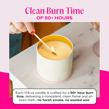 Companion Candles I Love You, I Love You! Pet-Friendly Scented Candle – Sandalwood & Amber Fragrance - Coconut Soy Wax Candle with Wooden Wick, Approx. 50-Hour Burn Time, Made in USA, 11.8 oz