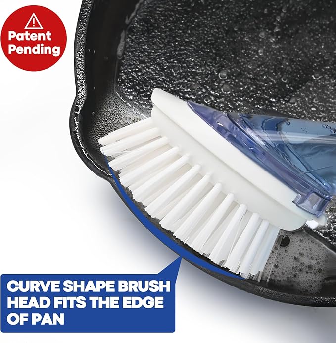 RIMAY Soap Dispensing Dish Brush, Dish Scrubber