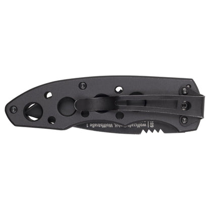 Wolfcraft Leisure Knife with Folding Blade I 4289000 I Versatile leisure knife for hobby and camping - 75 mm blade with serrated cutting edge