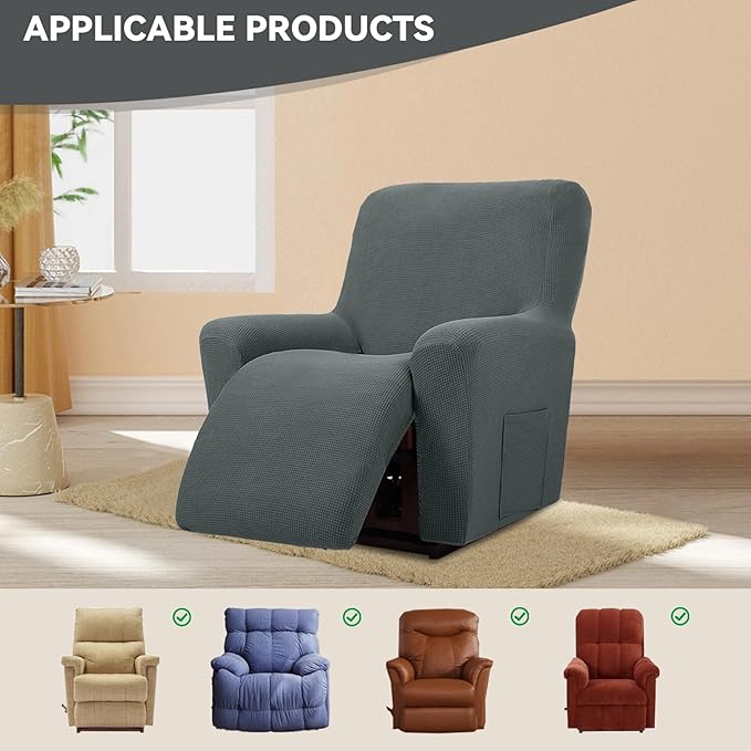 Cupuamon Recliner Chair Covers, Lazy Boy Recliner Covers Stretch Reclining
