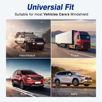 Windshield Sun Shade, Car Sun Shade Windshield Blocks UV Rays, Keep Car Interior Cool, Front Foldable Windshield Sunshade for Hatchback, Truck, SUV, MPV
