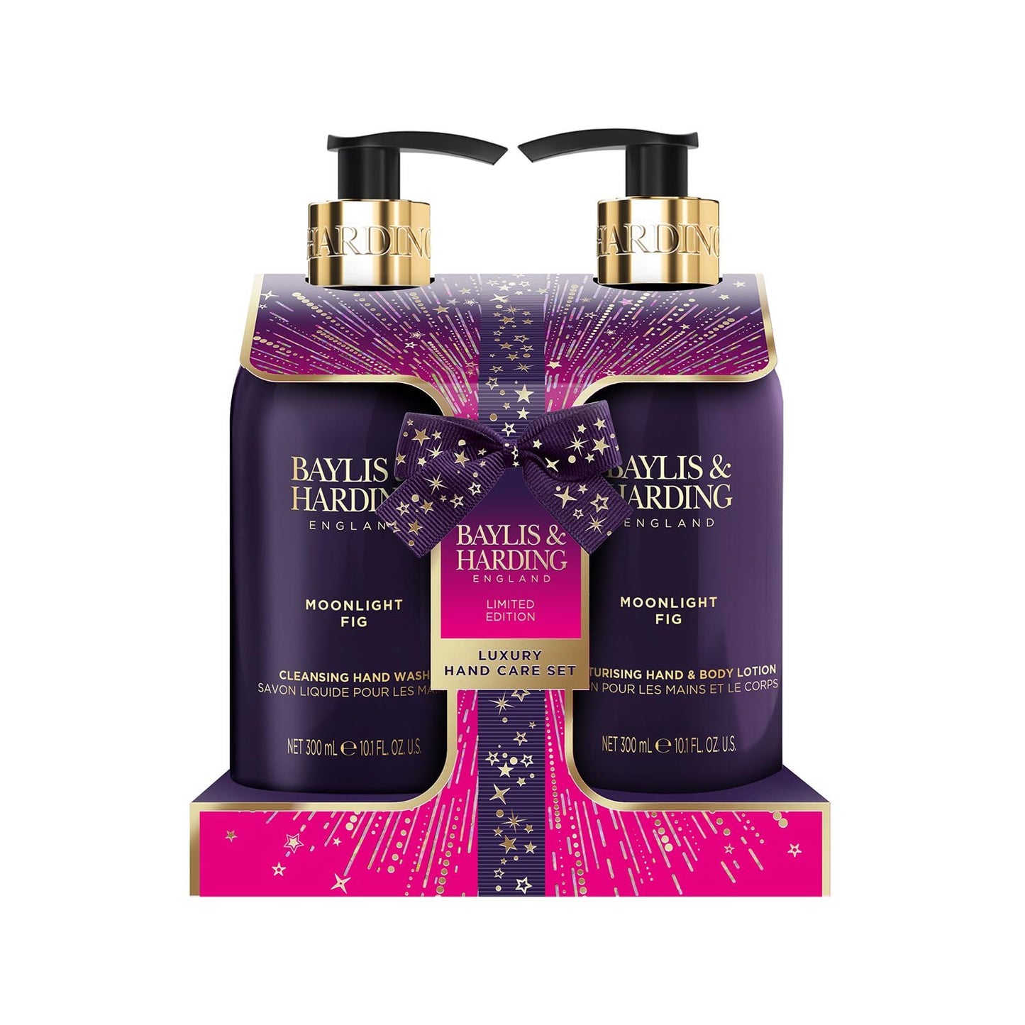 Baylis & Harding Gift Set for Women - Hand & Skincare Pack - Moonlight Fig & Pomegranate Indulgent