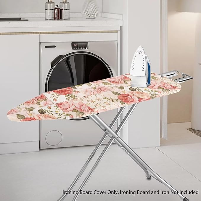 Sprowallow Roses Ironing Board Covers 15x54 Easy Installation Scorch Resistant